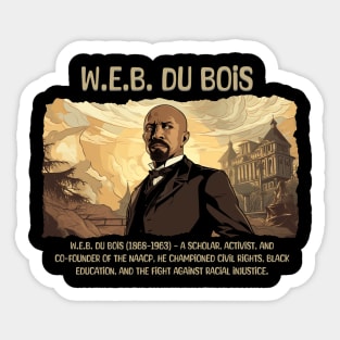 W.E.B. Du Bois, Black History, Black Man Sticker